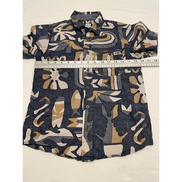 Salty Crew Boy's Short Sleeve Woven Shirt Size S Blue Button Up Pocket Cotton - Picture 5 of 6